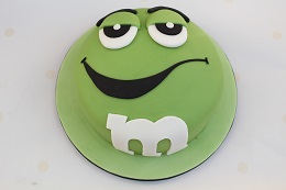 m&m birthday cake